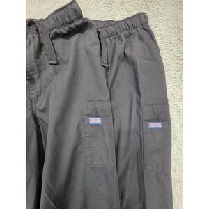 LOT OF 2 Cherokee Workwear Black Scrub Pants BOTTOMS SIZE MEDIUM